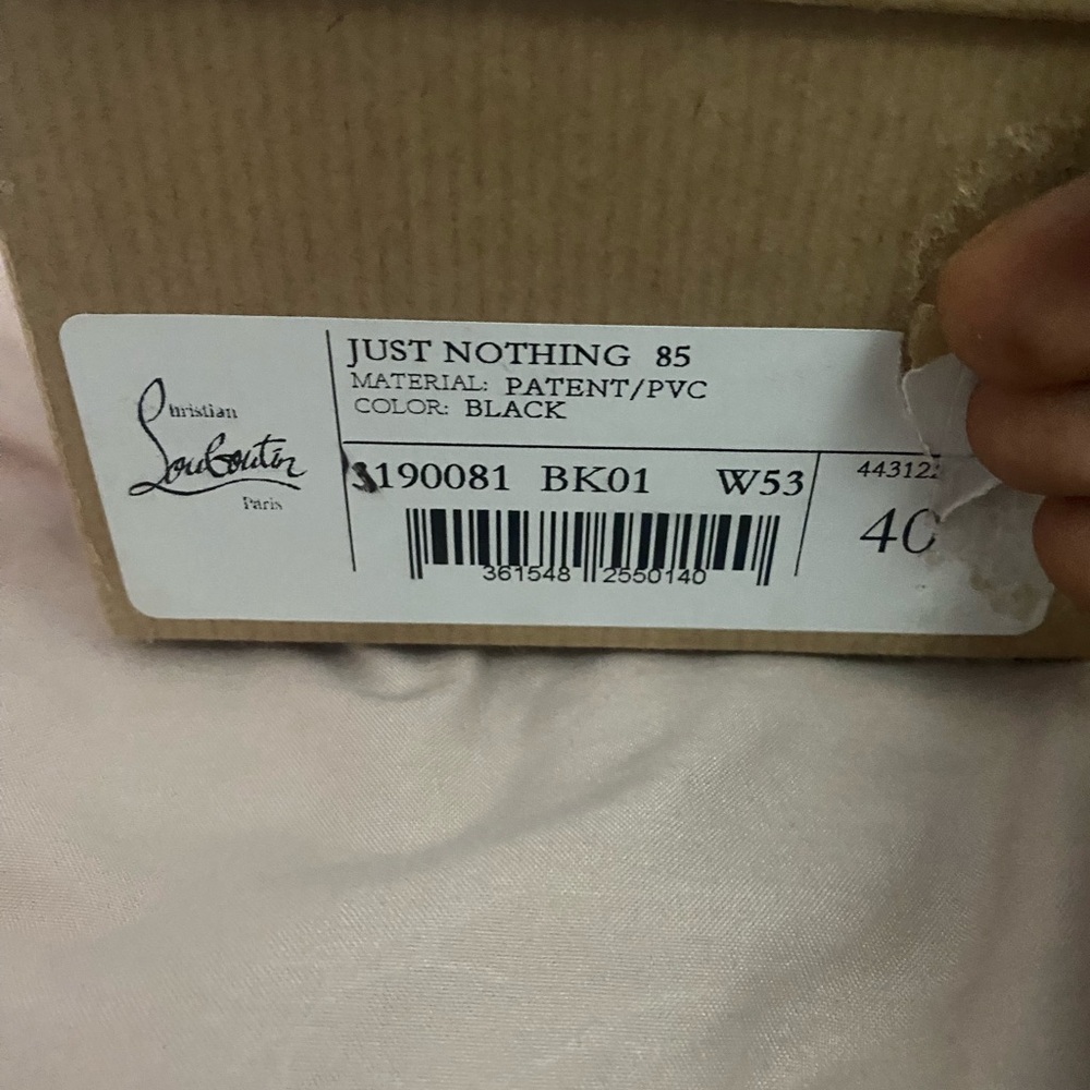 Christian Louboutin heels “Just nothing “ size 40 worn 1 time - Picture 4 of 4